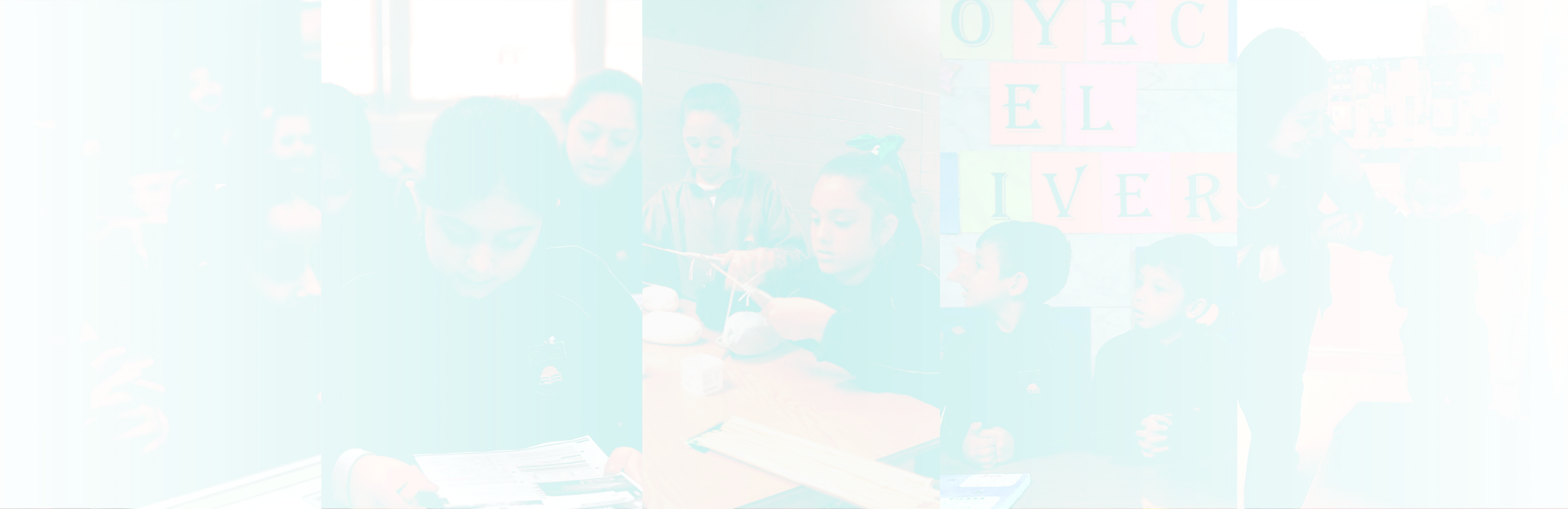 Collage alumno colegio Echeverría difuminado
